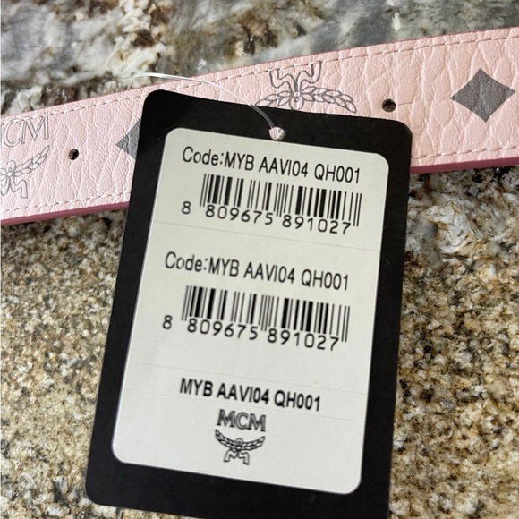 BNWT, MCM “Powder Pink” Belt - Picture 5 of 7